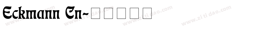Eckmann Cn字体转换